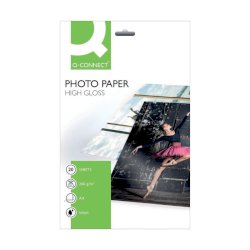 Carta fotografica Inkjet Q-Connect A4 bianco 260 g/m² lucida conf. da 20 fogli - KF02163