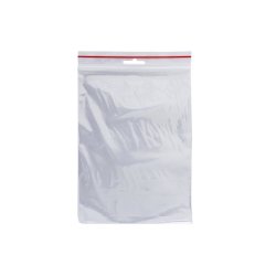Buste trasparenti chiusura grip in LDPE 50 μm Q-Connect idonee al contatto alimentare  - conf. 1000 pz - 15x18 cm