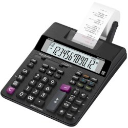 Mini calcolatrice scrivente Casio con batteria, stampa a 2 colori e display a 12 cifre - HR-200RCE-W-EC