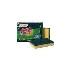 Spugna accoppiata Scotch-Brite® spugna e fibra abrasiva verde Conf. 2 pezzi - A12