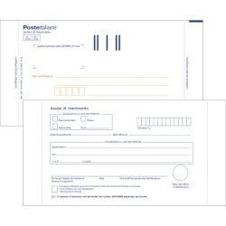 Cartoline postali bianche A.R. O.C.L. - posta prioritaria conf. da 100 pezzi - 0166N