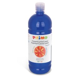 Tempera brillante in bottiglia in PET Primo Primi Passi 1000 ml blu oltremare 204BR1000500