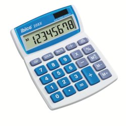 Calcolatrice da tavolo IBICO 208X - display LCD 8 cifre - confezione blister - IB410147