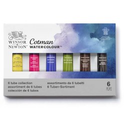 Acquarello fine Cotman in tubi da 8 ml - 6 colori assortiti - 0390635