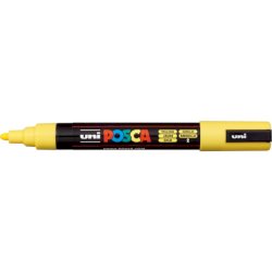 Marcatore a tempera POSCA Uni-Ball punta tonda 1,8-2,5 mm giallo M PC5M G
