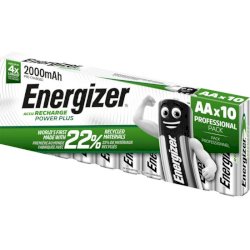 Batterie ricaricabili Energizer Power Plus Rech DP10 AA conf. 10 pz - 2000 mAh E300850500