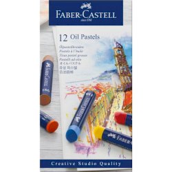 Pastelli a olio Faber-Castell Oil Pastels Creative Studio colori assoriti - conf. 12 pezzi - 127012