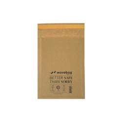 Buste per spedizione imbottite WaveBag CAC70 avana C/0 - 150x207,5 mm - conf. 200 pz