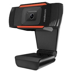 Webcam Mediacom M350 HD 720P nero - risoluzione 1280x720 px - USB 2.0 compatibile Windows e Mac OS - M-WEA350