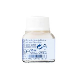 Flacone inchiostro di china Pelikan 523-17 da 10 ml bianco 201673