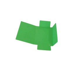 Cartella a tre lembi con elastico Cartotecnica del Garda 17x25 cm colore verde - CG0040LBXXXAE03
