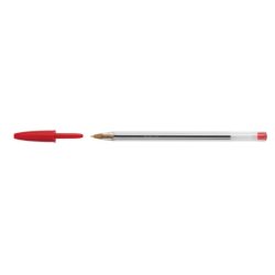 Penna a sfera BIC Cristal M punta 1 mm rosso Conf. 50 pezzi - 8373619