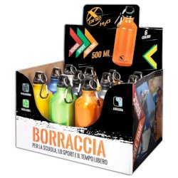 Espositore 12 borracce Nikoffice X-one activity - capacità 500 ml 57NIK001