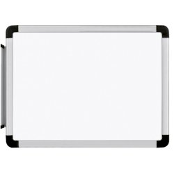 Lavagna magnetica bianca Lebez - cornice in alluminio - 45x60 cm - 2781