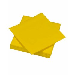 Tovaglioli monouso Le Nappage in airlaid carta a secco 40x40 cm conf. 50 pz giallo canarino - 8106