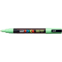 Marcatore a tempera Posca Uni-Ball punta tonda 0,9-1,3 mm verde chiaro M PC3M VC