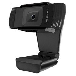 EC - Webcam Mediacom M450 Full HD nero - risoluzione 1920x1080 px -USB 2.0 compatibile Windows e Mac OS - M-WEA450