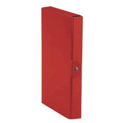 Cartella portaprogetti Esselte C84 DELSO ORDER dorso 4 cm presspan lucido rosso 25x35 cm - 390384160