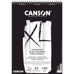 Blocco spiralato Canson Black XL nero 150 g/m² 40 fogli A3 C400039087