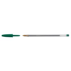 Penna a sfera BIC Cristal M punta 1 mm verde Conf. 50 pezzi - 8373629