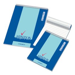 Blocco note spiralato Blasetti Ariston A5 - 60 g/m2 - 60 ff - 1R 7181