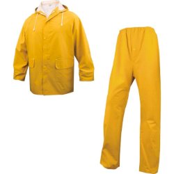 Completo giacca e pantalone da pioggia DELTA PLUS - cuciture saldate giallo - L - EN304JAGT2