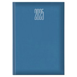 Agenda 2025 Castelli settimanale A4 21x29,7 cm gommato azzurro 25-055500466C