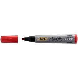 Marcatore permanente BIC Marking 2300 punta scalpello 3,7-5,5 mm rosso 8209243