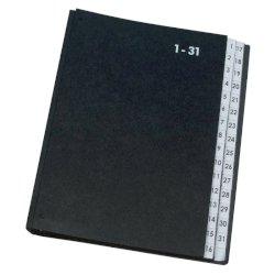 Libro monitore Q-Connect 270x340 mm nero 1-31 KF04564