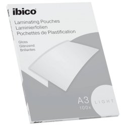 Pouches per plastificatrici IBICO BASICS light 75 mic - conf.100 pezzi Ibico A3 627311