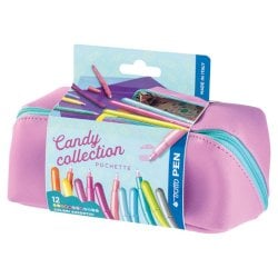 Pochette M penne Tratto Pen Candy collection - conf. 12 pz - punta sintetica - F813500