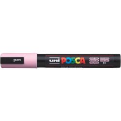 Marcatore a tempera Posca Uni-Ball punta media 2,5 mm rosa chiaro M PC5M RAC