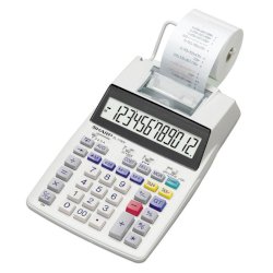 Calcolatrice scrivente a doppia alimentazione SHARP EL-1750V con display LCD a 12 cifre grigio - SH-EL1750V