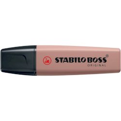 Evidenziatori Stabilo Boss Nature Colors colore fava di cacao - conf. 10 pezzi - 70/165
