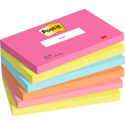 Foglietti Post-it&reg; Popmistic - conf. 6 blocchetti da 100 ff - 76x127 mm - 655-pop
