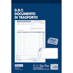 Blocco D.D.T. Mittente / Destinatario O.C.L. 21x30,5 cm 50x2 copie - 0111