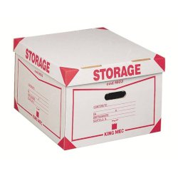 Contenitore 4 scatole King Mec Storage 41x27x43 cm bianco 160300
