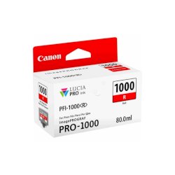 Cartuccia inkjet PFI-1000R Canon rosso  0554C001
