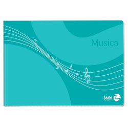 Album musica pentagrammato BM 16 fogli 90 g/m² - 17x24 cm 100230