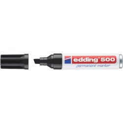 Marcatore permanente edding 500 punta scalpello 2-7 mm nero E-500 001