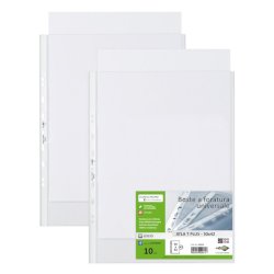 Buste in PP liscio Sei Rota Atla T Plus - altissimo spessore trasparente 30x42 cm - conf. 10 pezzi - 663016