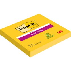 Foglietti riposizionabili Super Sticky Notes Post-it® giallo oro - 76x76 mm 12 blocchetti da 90 ff - 7100290189