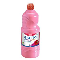 Tempera a base d'acqua GIOTTO Extra Quality flacone 1 lt rosa 533406