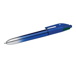 Penna a sfera a scatto BIC 4 Colours 1 mm in conf. 12 pezzi Smooth Gradient Blu 524091