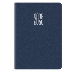 Agenda 2025 Castelli bigiornaliera gommato 6,6x9,9 cm blu 25-049100401C