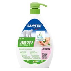 Detergente liquido mani, viso e corpo SANITEC Green Power 1000 ml 4015