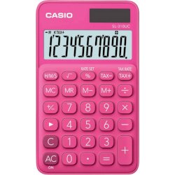 Calcolatrice tascabile CASIO 10 cifre - solare e batteria Rosso - SL-310UC-RD-W-EC