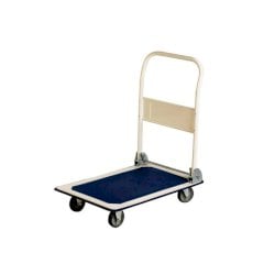 Carrello portapacchi Serena Group in lamiera rinforzata bianco/blu 74x48x83 cm portata 150 kg - - PZS150