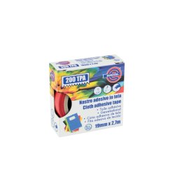 Nastro adesivo telato Eurocel formato 19 mm x 2,7 m - colore rosso 016214194