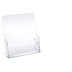 Portadepliant Lebez in plastica con scomparto per f.to A4 - 23x25,5 cm 5021